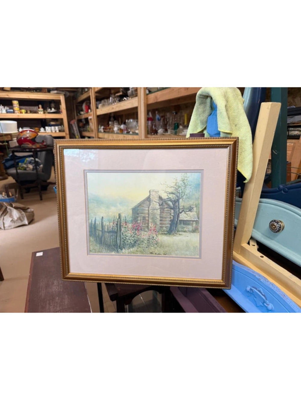 Ben Hampton Framed Print "Summer Hollyhocks"